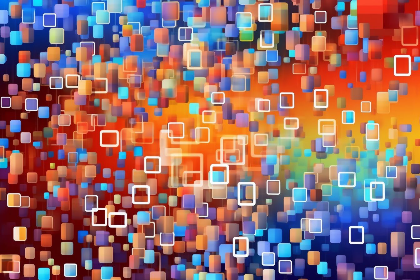 Colorful mosaic of screens image