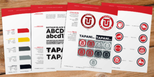 Tapani Brand Guidelines page samples